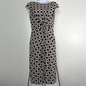 Ralph Lauren Printed Twist-Front Dress